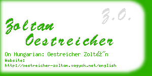 zoltan oestreicher business card